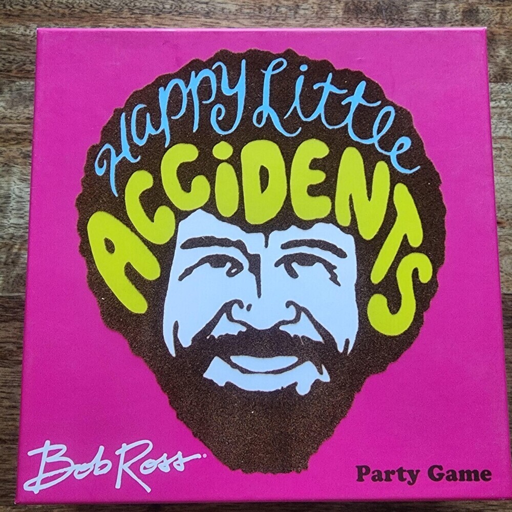 Bob Ross Happy Little Accidents Party Game Big G Creative Ages 10+ 3-6 Players